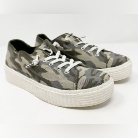 Steve Madden Shoes - Madden NYC Camouflage Slip-ons